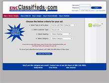 Tablet Screenshot of encclassifieds.onlineads.advpubtech.com