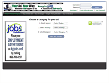 Tablet Screenshot of kentuckyclassifiednetwork.onlineads.advpubtech.com
